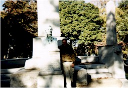 George James at Capt. William Clark grave @ Bellefontaine Cemetery St. Louis, Missouri